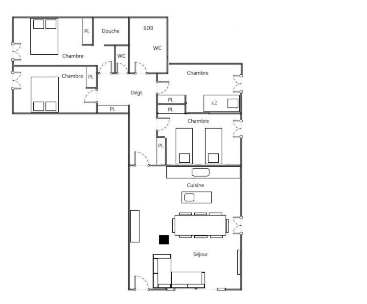 Appartement En Chalet 4 Etoiles Huez Exteriör bild